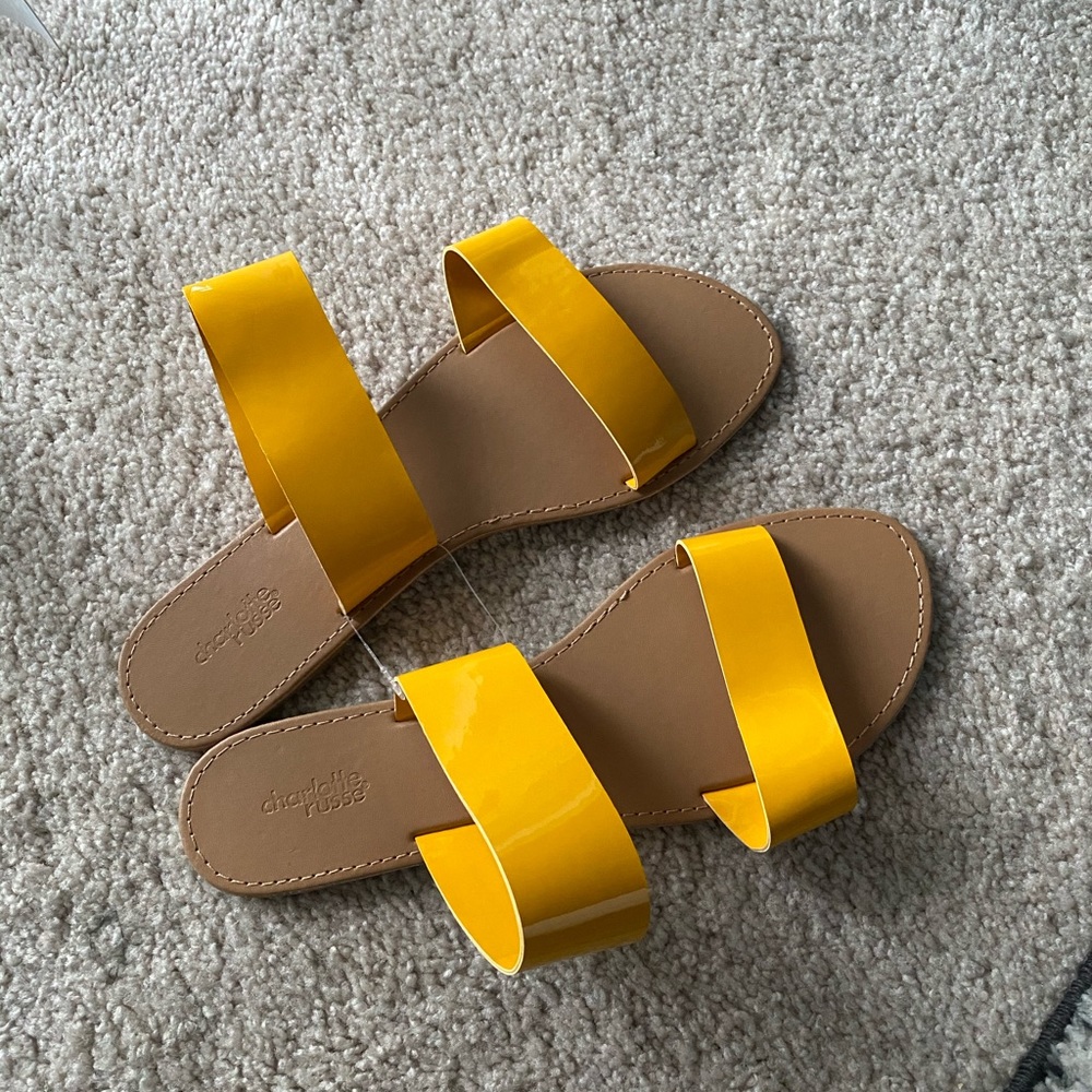 Yellow Strappy Sandals
